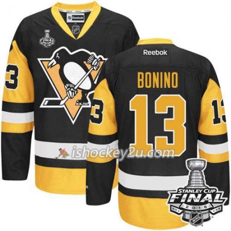 Reebok NHL Pittsburgh Penguins Trøje Nick Bonino #13 Tredje 2016 Stanley Cup