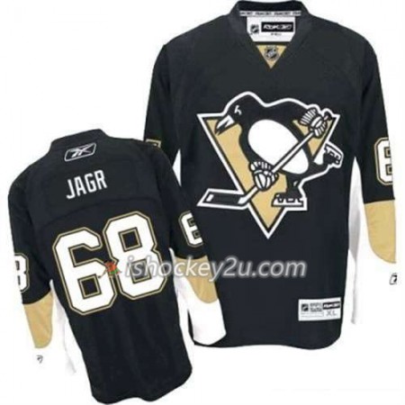Reebok Mænd NHL Pittsburgh Penguins Trøje Jaromir Jagr 68 Sort Hjemme