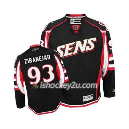 Reebok Mænd NHL Ottawa Senators Trøje Mika Zibanejad #93 Tredje Sort