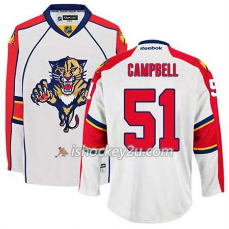 Reebok Mænd NHL Florida Panthers Trøje Brian Campbell #51 Udebane Hvid