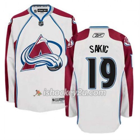 Reebok Mænd NHL Colorado Avalanche Trøje Joe Sakic #19 Udebane Hvid