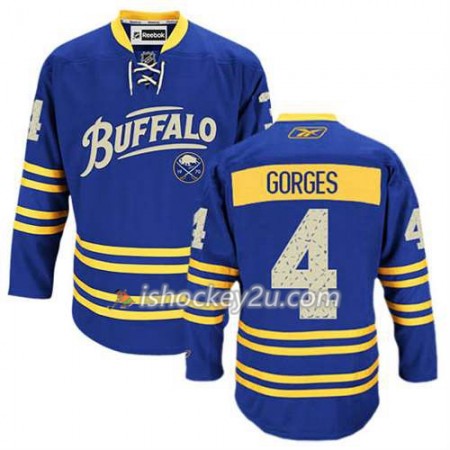 Reebok Mænd NHL Buffalo Sabres Trøje Josh Gorges #4 Tredje Blå