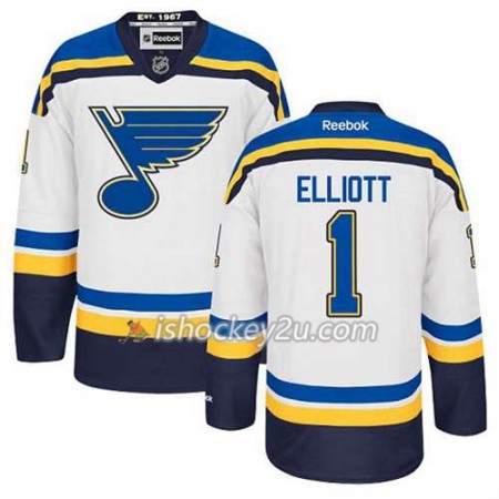 Reebok Mænd NHL St. Louis Blues Trøje Brian Elliott #1 Udebane Hvid