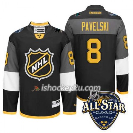 NHL 2016 All-Star San Jose Sharks Trøje Joe Pavelski #8 Sort NHL 2016 All-Star San Jose Sharks Trøje Joe Pavelski #8 Sort