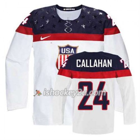 Børn NHL USA Team Trøje Ryan Callahan #24 Hjemme Hvid Børn NHL USA Team Trøje Ryan Callahan #24 Hjemme Hvid