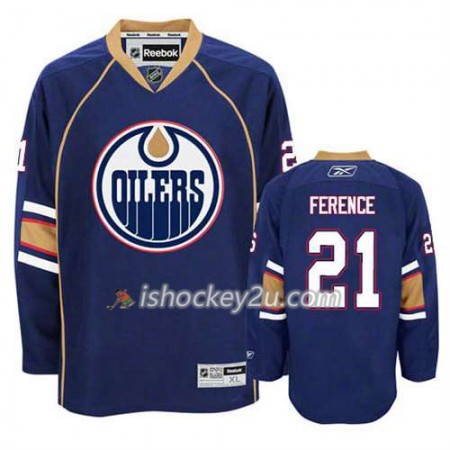 Reebok Mænd NHL Edmonton Oilers Trøje Andrew Ference #21 Tredje Blå