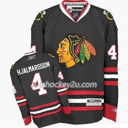 Reebok Mænd NHL Chicago Blackhawks Trøje Niklas Hjalmarsson 4 Sort Tredje
