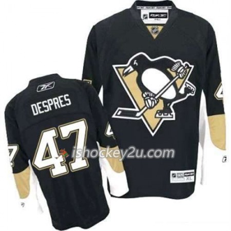 Reebok Mænd NHL Pittsburgh Penguins Trøje Simon Despres 47 Sort Hjemme
