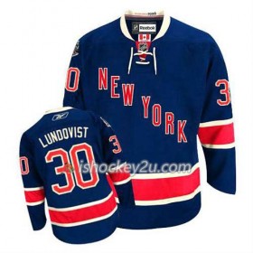 Reebok Mænd NHL New York Rangers Trøje Henrik Lundqvist #30 Tredje Blå