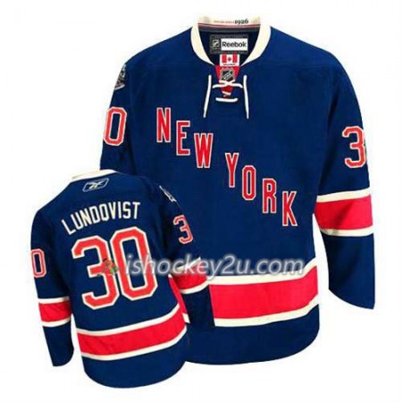 Reebok Mænd NHL New York Rangers Trøje Henrik Lundqvist #30 Tredje Blå