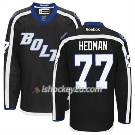 Reebok Mænd NHL Tampa Bay Lightning Trøje Victor Hedman #77 Tredje Sort