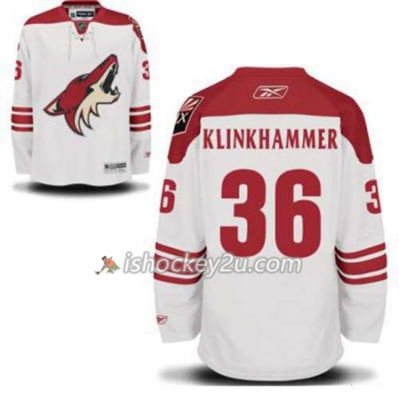 Reebok Mænd NHL Phoenix Coyotes Rob Klinkhammer 36 Hvid Udebane