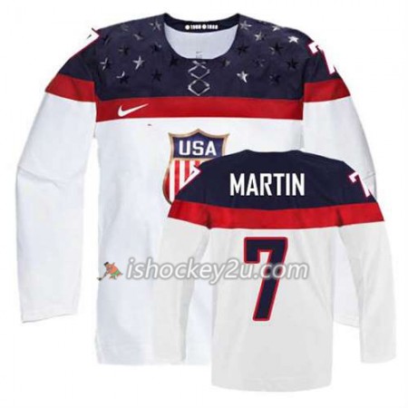Reebok Dame NHL USA Team Trøje Paul Martin #7 Hjemme Hvid