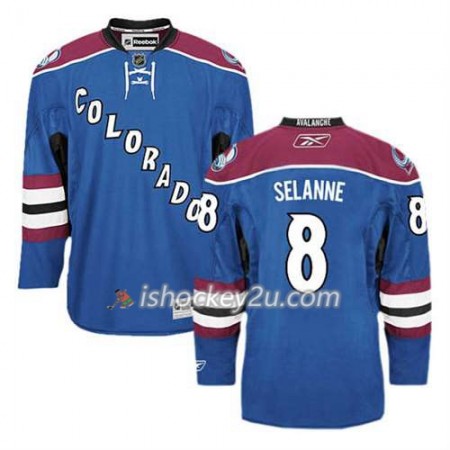 Reebok Mænd NHL Colorado Avalanche Trøje Teemu Selanne #8 Tredje Blå