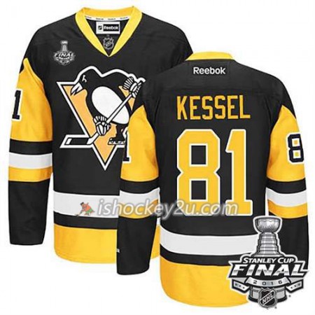 Reebok NHL Pittsburgh Penguins Trøje Phil Kessel #81 Tredje 2016 Stanley Cup