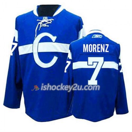Reebok Mænd NHL Montreal Canadiens Trøje Howie Morenz #7 Tredje Blå