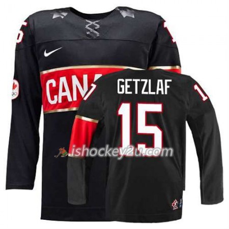 Reebok Mænd NHL Canada Team Trøje Ryan Getzlaf #15 Tredje Sort