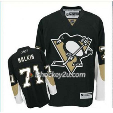 Reebok Mænd NHL Pittsburgh Penguins Trøje Evgeni Malkin 71 Sort Hjemme