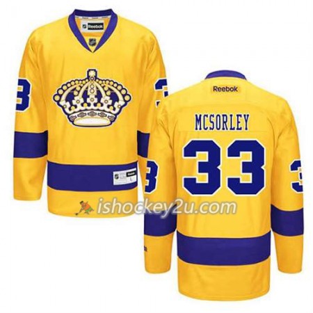 Reebok Dame NHL Los Angeles Kings Trøje Marty Mcsorley #33 Premier Tredje Guld