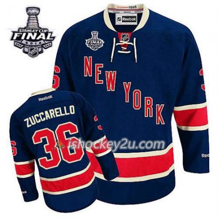 Reebok Mænd NHL New York Rangers Trøje Martin St. Louis #36 Tredje Blå 2014 Stanley Cup