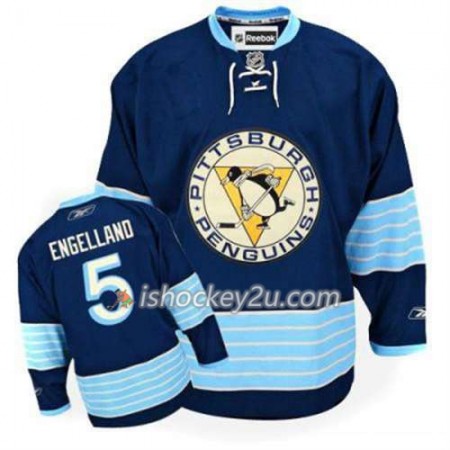 Reebok Mænd NHL Pittsburgh Penguins Trøje Deryk Engelland 5 Blå Tredje