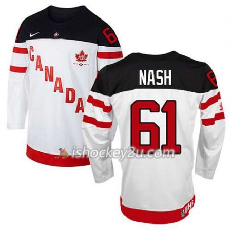 Børn NHL Canada Team Trøje Rick Nash #61 100th Anniversary Hvid