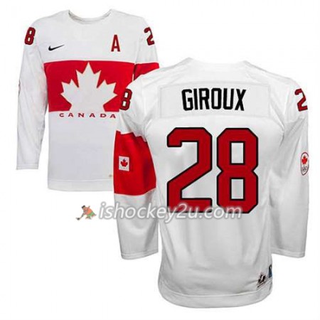 Reebok Dame NHL Canada Team Trøje Claude Giroux #28 Hjemme Hvid Reebok Dame NHL Canada Team Trøje Claude Giroux #28 Hjemme Hvid