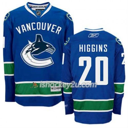 Reebok Mænd NHL Vancouver Canucks Trøje Chris Higgins #20 Hjemme Blå