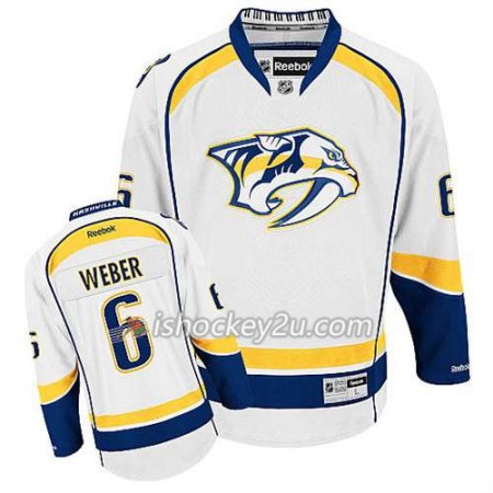Reebok Mænd NHL Nashville Predators Trøje Shea Weber #6 Udebane Hvid