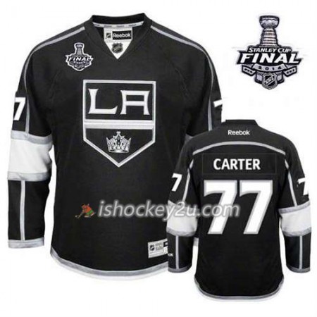 Reebok Mænd NHL Los Angeles Kings Trøje Jarret Stoll #77 Hjemme Sort 2014 Stanley Cup