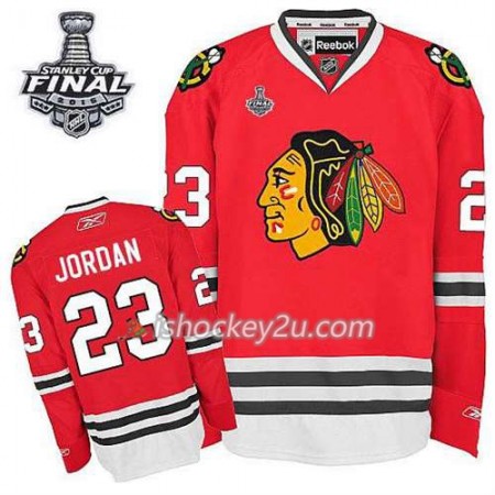 Reebok Mænd NHL Chicago Blackhawks Trøje Martin Havlat #23 Hjemme Rød 2015 Stanley Cup