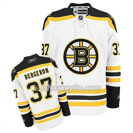 Reebok Mænd NHL Boston Bruins Trøje Patrice Bergeron #37 Udebane Hvid