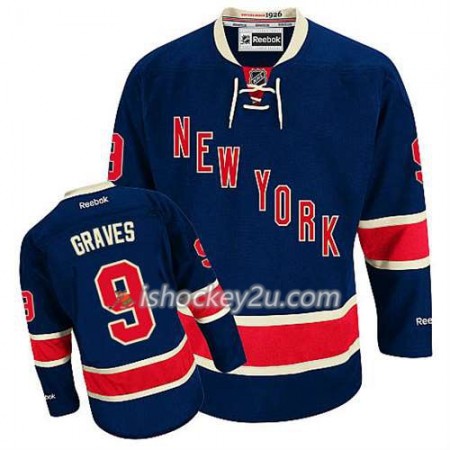Reebok Mænd NHL New York Rangers Trøje Adam Graves #9 Tredje Blå