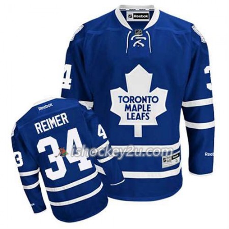 Reebok Mænd NHL Toronto Maple Leafs Trøje James Reimer #34 Hjemme Blå