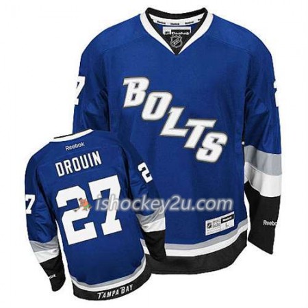 Reebok Mænd NHL Tampa Bay Lightning Trøje Jonathan Drouin #27 Tredje Blå Reebok Mænd NHL Tampa Bay Lightning Trøje Jonathan Drouin #27 Tredje Blå