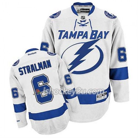 Reebok Mænd NHL Tampa Bay Lightning Trøje Anton Stralman #6 Udebane Hvid