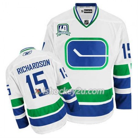 Reebok Mænd NHL Vancouver Canucks Trøje Brad Richardson #15 Tredje Hvid