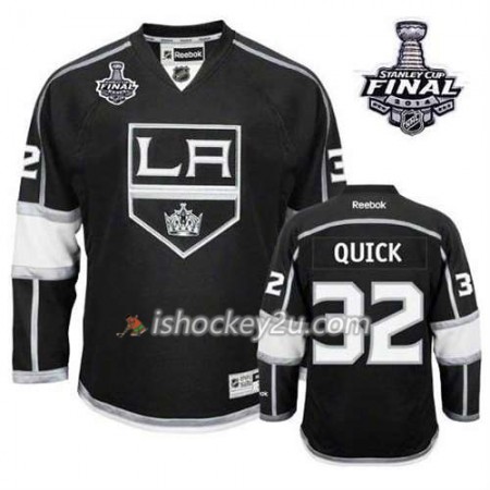 Reebok Mænd NHL Los Angeles Kings Trøje Jeff Carter #32 Hjemme Sort 2014 Stanley Cup