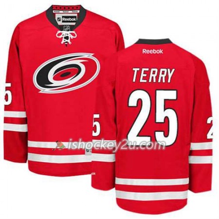 Reebok Mænd NHL Carolina Hurricanes Trøje Chris Terry #25 Hjemme Rød Reebok Mænd NHL Carolina Hurricanes Trøje Chris Terry #25 Hjemme Rød