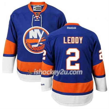 Reebok Mænd NHL New York Islanders Trøje Nick Leddy #2 Hjemme Blå