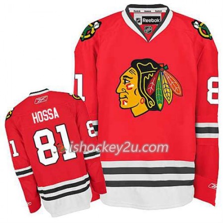 Børn NHL Chicago Blackhawks Trøje Marian Hossa #81 Premier Hjemme Rød
