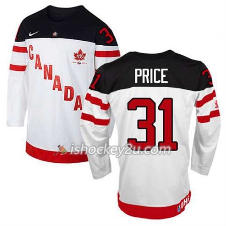 Børn NHL Canada Team Trøje Carey Price #31 100th Anniversary Hvid