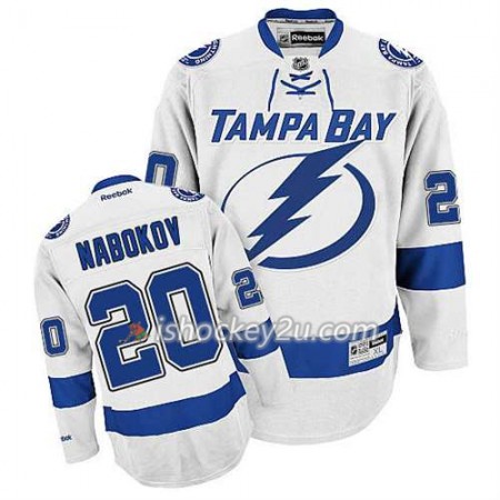 Reebok Mænd NHL Tampa Bay Lightning Trøje Evgeni Nabokov #20 Udebane Hvid