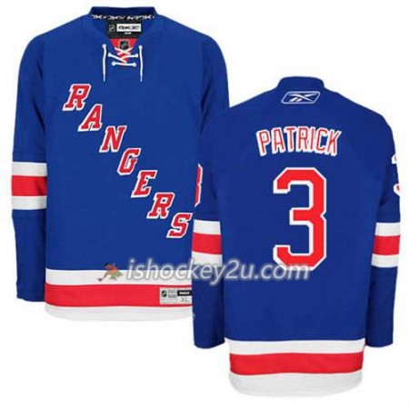 Reebok Mænd NHL New York Rangers Trøje James Patrick #3 Hjemme Blå