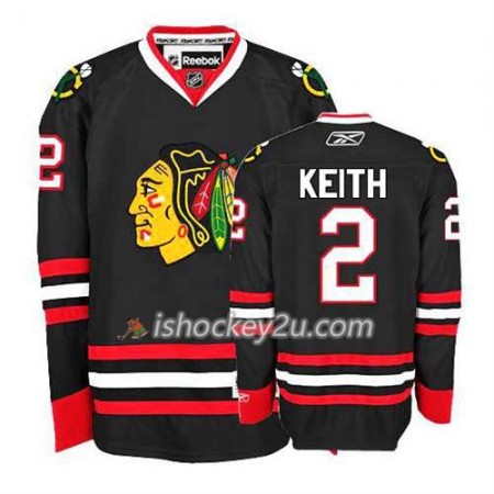 Reebok Dame NHL Chicago Blackhawks Trøje Duncan Keith #2 Premier Tredje Sort