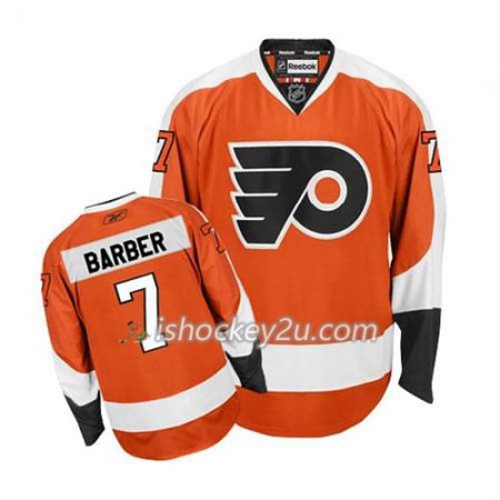Reebok Mænd NHL Philadelphia Flyers Trøje Bill Barber #7 Hjemme Orange