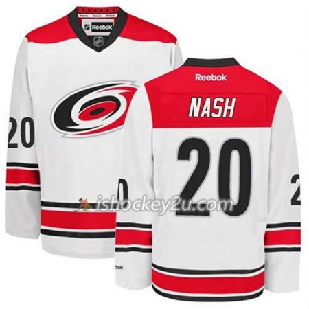 Reebok Mænd NHL Carolina Hurricanes Trøje Riley Nash #20 Udebane Hvid