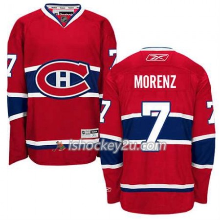 Reebok Mænd NHL Montreal Canadiens Trøje Howie Morenz #7 Hjemme Rød Reebok Mænd NHL Montreal Canadiens Trøje Howie Morenz #7 Hjemme Rød