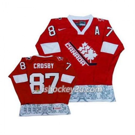 Børn NHL Canada Team Trøje Sidney Crosby #87 Premier Olympic Rød