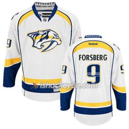 Reebok Mænd NHL Nashville Predators Trøje Filip Forsberg #9 Udebane Hvid